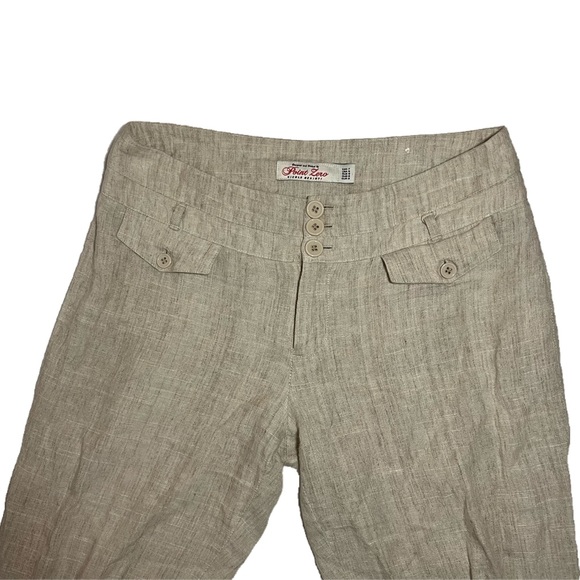 POINT ZERO VINTAGE LINEN BLEND LOW RISE - Picture 2 of 5